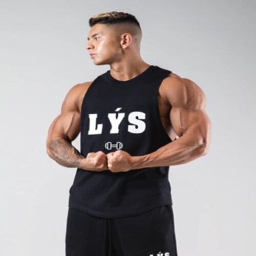 New Style Gyms Tank Tops Men Summer Jogger Fitness sleeveless Vest Male Running Undershirt Bodybuilding Sports Top Brand Clothes