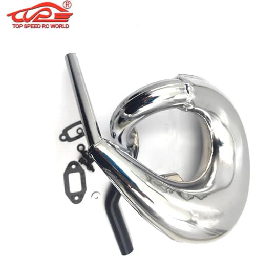 Metal Vortex Exhaust Pipe for 1/5 LOSI 5IVE-T ROFUN ROVAN LT KM X2 DDT FID racing Truck Rc Car Parts