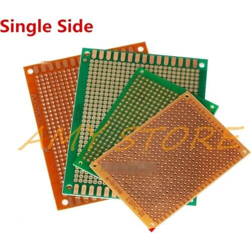 2pcs Single Double Side Prototype PCB Circuit Board Universal Stripboard Veroboard Solderable 2x8 3x7 5x7 6x8 7x9 9x15 12x18cm