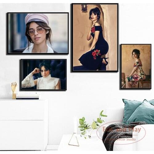 Camila Cabello Music Singer Poster And Print Canvas Painting Art Wall Pictures Hot Retro Style Living Room Decoration Plakat