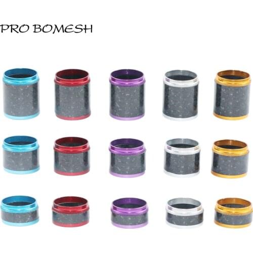 PROBOMESH 2 set 4axis Woven Fuji #16 Lock Nutt Fishing Reel Seat Decorative Trim Part DIY Fishing Rod Component Accessory