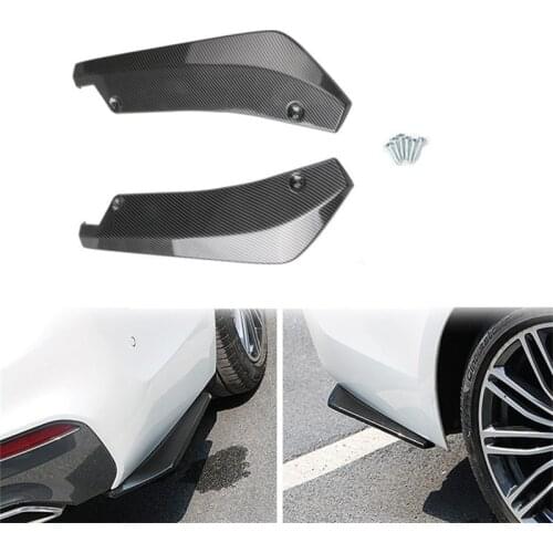 2pcs Universal Car Rear Bumper Lip Splitter Scratch Protector for Mazda 2 3 5 6 CX5 CX7 CX9 Atenza Axela