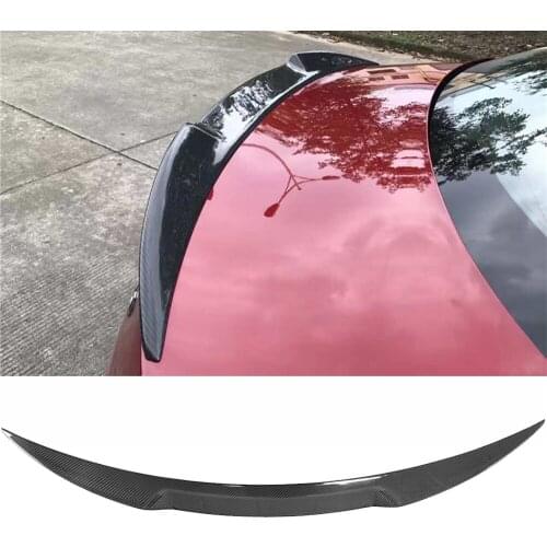 Carbon Fiber Car Rear Trunk Spoiler Wing for Alfa Romeo Giulia Sedan 4 Door 2015-2017 Quadrifoglio TI Verde Rear Trunk Spoiler