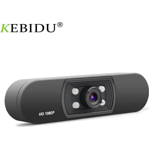 Webcam 1080P HDWeb Camera With Built-in HD Microphone 1920 x 1080p USB Plug USB 2.0 Web Cam Widescreen Video
