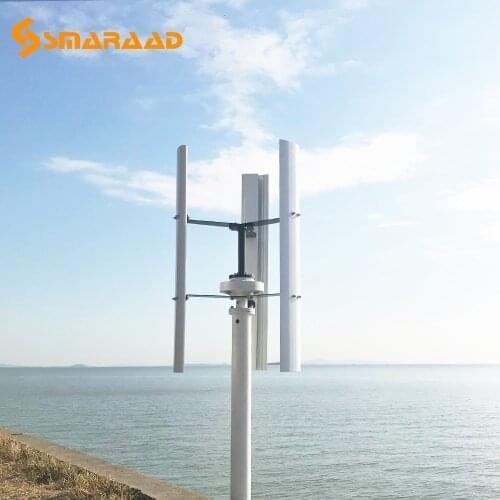 On Sale New Arrive 600W Vertical Wind Turbine Permanent Magnet Generator 3 Phase 12V 24V 48V Use For Home CE Approved Noiseless