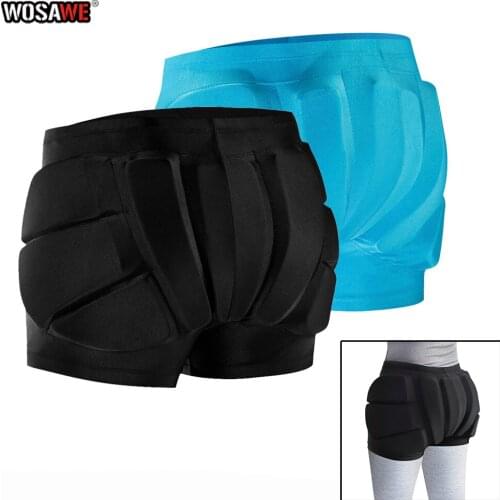WOSAWE Motorcycle Hip Protector Motocross Shorts Moto Armor Pants Skiing Skating Riding Racing Protective Hip Padded Protection