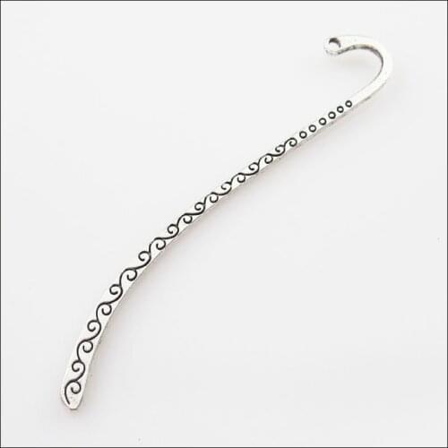8 New Charms Tibetan Silver Clouds Bookmarks Connectors With Loop 14x86mm