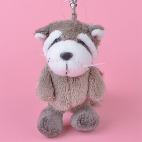 1 Pcs Light Color Raccoon Small Plush Pendant Toy, Kids Doll Keychain / Keyholder Gift Free Shipping