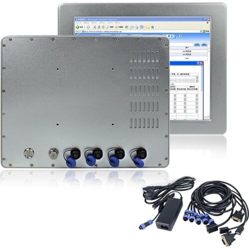 12 inch waterproof pc IP69K all in one industrial pc touch screen J1900 800x600 LAN/USB/RS232 for Windows7/8/10/Linux/Unix
