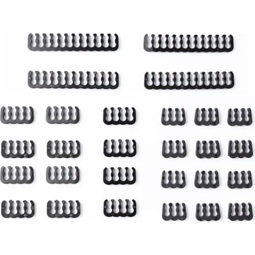 24Pcs PC Cable Comb Clamp Organizer 6Pin 8Pin 24Pin for 3.0-3.6mm Computer Management Clamp Clip Power Cables Wiring Connector