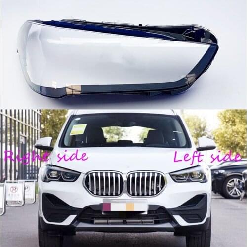 Car Headlight Lens For BMW X1 2020 2021 Headlamp Cover Car Replacement Front Auto Shell Cover