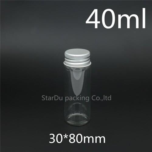Free shipping 200pcs/lot diameter 30mm 40ml screw neck glass bottle for carft/storage candy,liquid cosmetic bottles