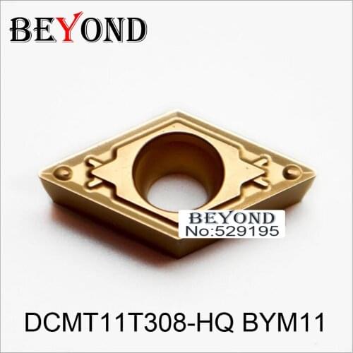 BEYOND 10pcs Insert DCMT11T308-HQ BYM11 DCMT 11T308 Carbide Inserts Lathe Tools CNC Turning Cutter Utensili Tornio