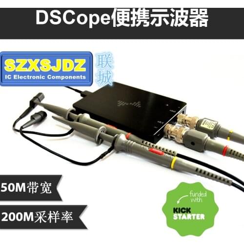 DSCope C20 C20P Portable Sampling Oscilloscope 50M 200M Dual Channel Bandwidth USB-power