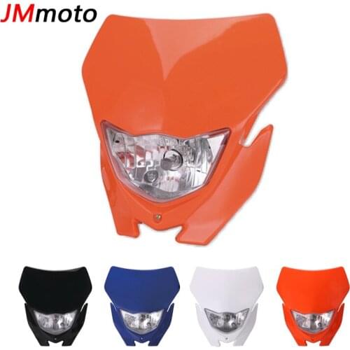 Motorcycle H4 Headlight For Yamaha Honda WR 450 250 YZ TTR Enduro Supermoto Dirt Bike Moto Motocross Head Light Lamp Fairing