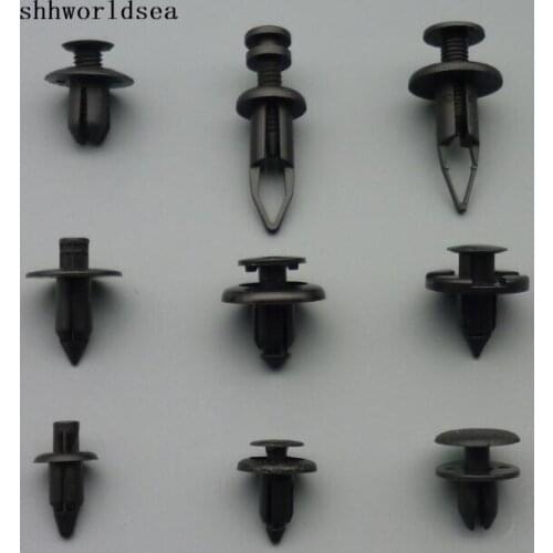Shhworldsea 500pcs rocker panel push type retainer front bumper push type retainer for nissan for mazda for toyota