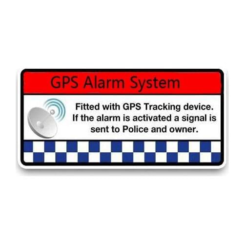 Hot Interesting GPS Alarm System Smart Car Sticker Motorcycle Decals Vinyl PVC 11cm*5cm Motorcycle Waterproof KK Decal