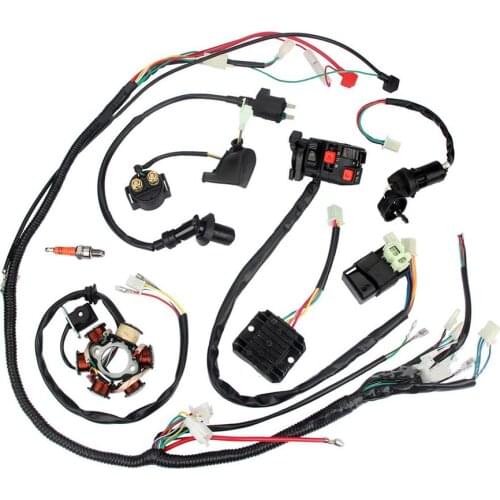 GY6 125cc 150cc Complete Vehicle Wiring Harness Line Ignition System Harness Wiring CDI Assembly Kit Four-wheel ATV Accessories