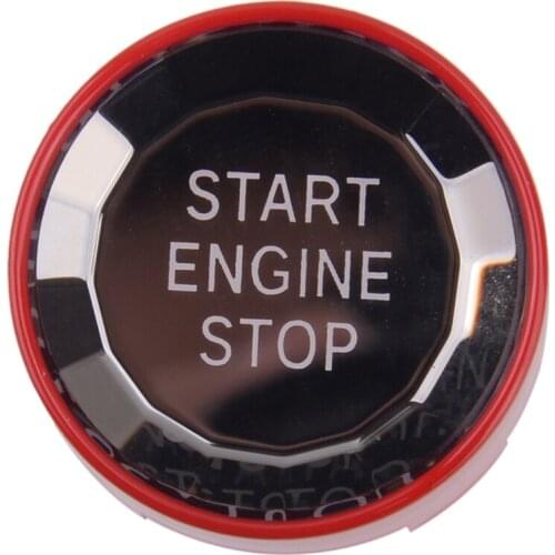 Crystal Look Red Car Engine Ignition Start Stop Switch Button Cover Decoration Fit For BMW 1 2 3 4 5 6 7 X1 X3 X4 X5 X6