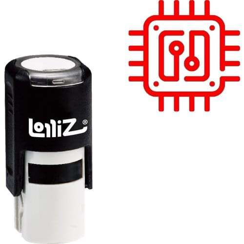 LolliZ Chip Self-Inking Rubber Stamp - Modern Symbol Series