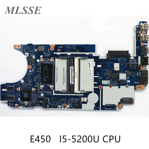 For Lenovo Thinkpad E450 Laptop Motherboard NM-A211 00HT658 i5-5200U CPU 2G GPU Full Tested