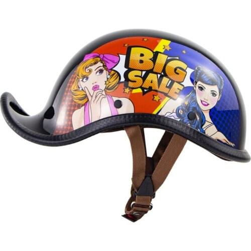 Sexy Motorcycle Helmets Retro Half Face Casco Riding capacetes Vintage Cruiser Chopper Bike Motorbike Helmets Accessaries