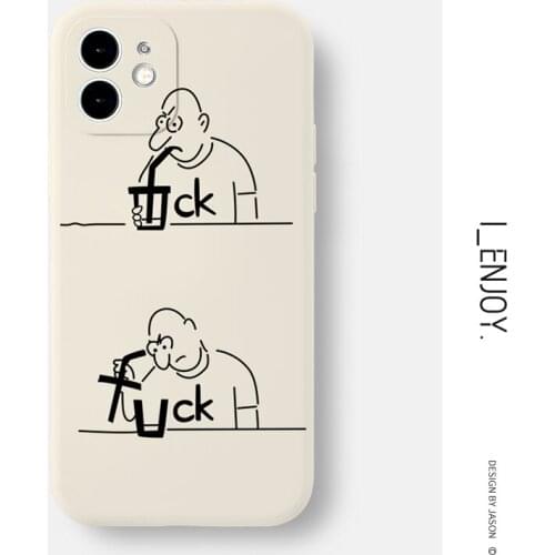 Official Original Soft Silicone Case for Apple iPhone 11 12 13 Pro MAX SE 2020 XR XS X 6 6s 7 8 Plus Shockproof Cute Phone Cover