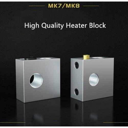 High Quality CR10 Heater Block MK8 Silicone Sock CR10 Hotend Extruder For Creality Ender 3 MK7/MK8/MK9 Block 3D Printer Parts