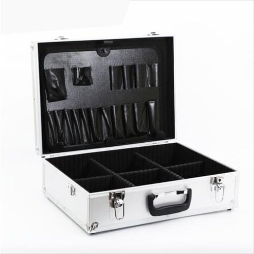 Wholesale Hardware Aluminum Toolbox Customized Suitcase Aluminum Box Storage Case Shock Proof Instrument Multifunction Bag
