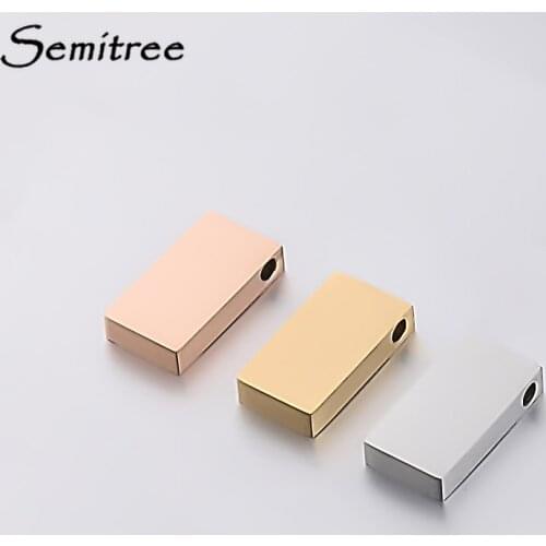 Semitree 5pcs 10mm Stainless Steel Block Charms for DIY Jewelry Making Necklace Pendant Bracelet Beads Accessories Supplies