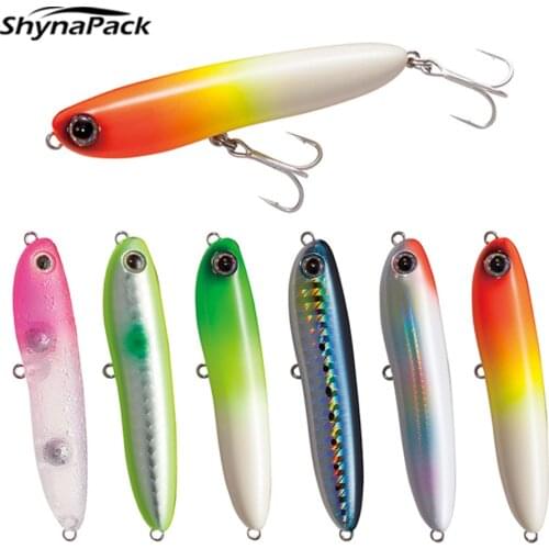2021 NEW Pencil Fishing Lure 67Mm 6.5G jerk Wobblers Popper Topwater Floating jig Artificial Hard Bait Carp Trolling Sea Fishing