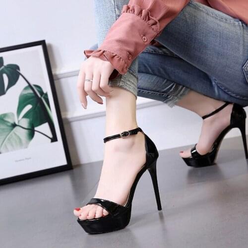 Platform High Heels Sandals Summer Sexy Ankle Strap Open Toe Gladiator Party Dress Women Shoes heels sandals women 2021