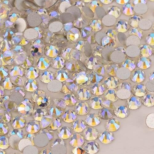 Starry Sky Crystal Silver Back FlatBack Glass Rhinestones Non-HotFix Nail Art Crystal Decorations Flat Back Rhinestones Crystal
