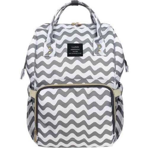 LAND Diaper Bag Mummy Maternity Nappy Bag Brand Large Capacity Baby Bag Travel Backpack Desiger Nursing Bag for Baby Care