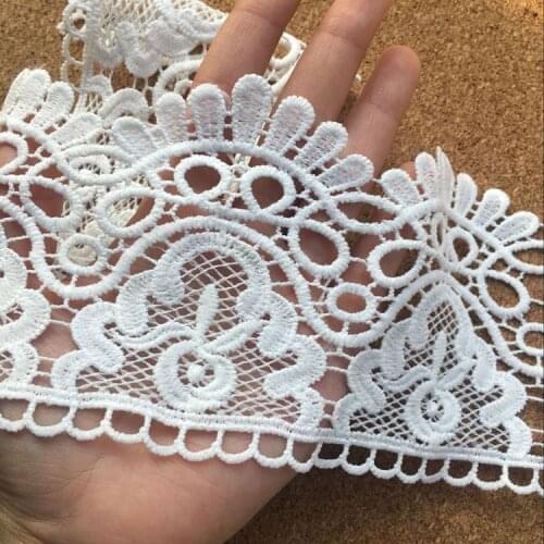 High quality wide 9.5CM exquisite export milk silk water soluble lace home bed curtain stitching clothing accessories