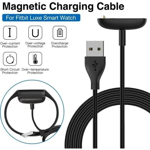 USB Charger Cable Adapter For Fitbit Luxe Smart Bracelet Charge Cable 50CM 1M For Fitbit Luxe Charging Clip USB Charger Adapter