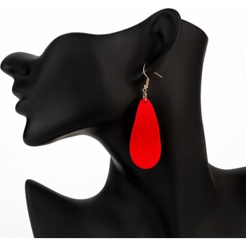 1 Pair Women Drop Earrings Bohemian Acrylic Water-drop Dangle Earring Fashion Jewelry Gifts