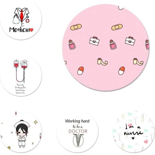 58mm American TV Greys Anatomy Nurse doctor Icons Pins Badge Decoration Brooches Metal Badges For Clothes Backpack Decoration