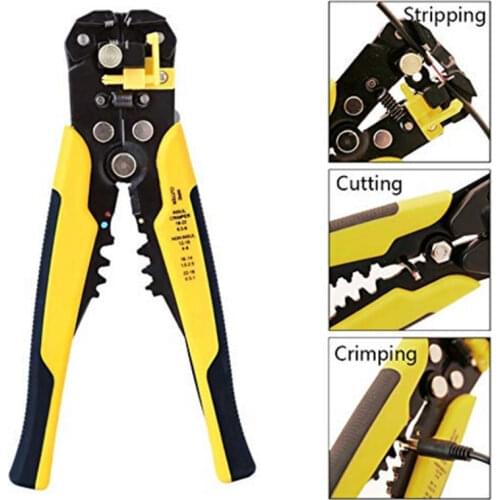 KEITHNICO 1PC Cable Wire Stripper Cutter Crimper Automatic Multifunctional TAB Terminal Crimping Stripping Plier Tools