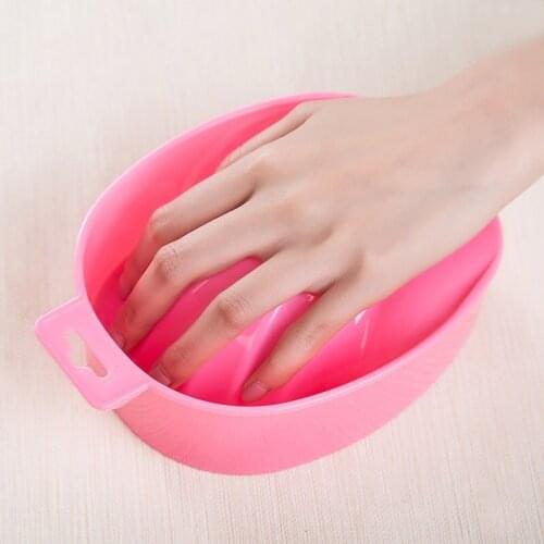 1pcs Nail Art Hand Wash Remover Soak Bowl DIY Salon Nail Spa Bath Treatment Manicure Tools