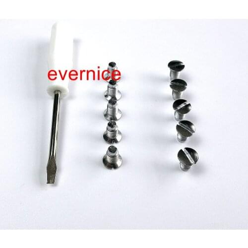 10 Pcs Needle Plate Screws For Juki Mo-2500 2504 2514 Overlock Sewing Machine