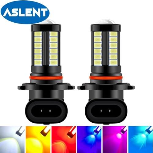 2pcs H11 LED HB4 9006 HB3 9005 Car LED H10 H8 H16 fog Light Bulb H9 5730 33SMD 1500LM 12V Auto Driving Running Lamp White 6000K