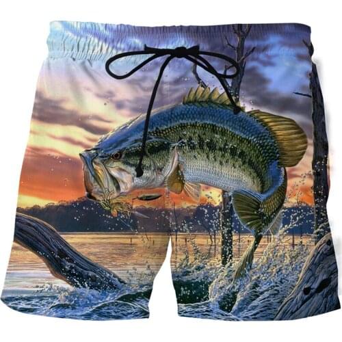 2021Breathable 3D printed beach pants Fishing graphic surf pants New casual shorts Quick-drying shorts Mens beach pants shorts
