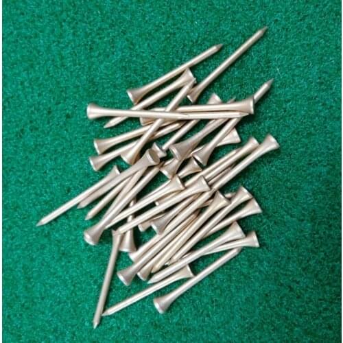 70MM Golden Wooden golf Ball Tees High Quality Golf Tee Clearance Sale