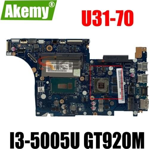 Akemy LA-C311P Laptop motherboard AIVS3/AIVE3 for Lenovo IdeaPad U31-70 original mainboard W/ I3-5005U GT920M 100% Fully Tested