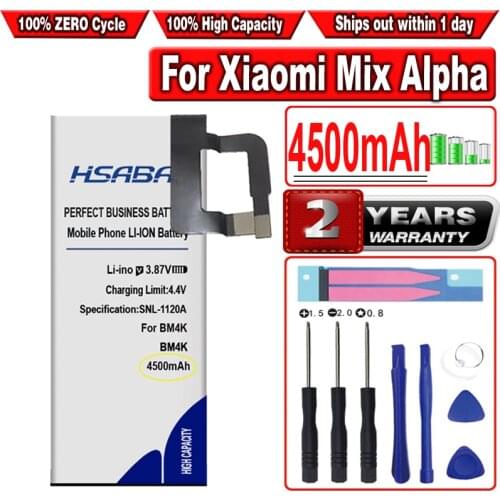 HSABAT 4500mAh BM4K Battery for Xiaomi Mix Alpha