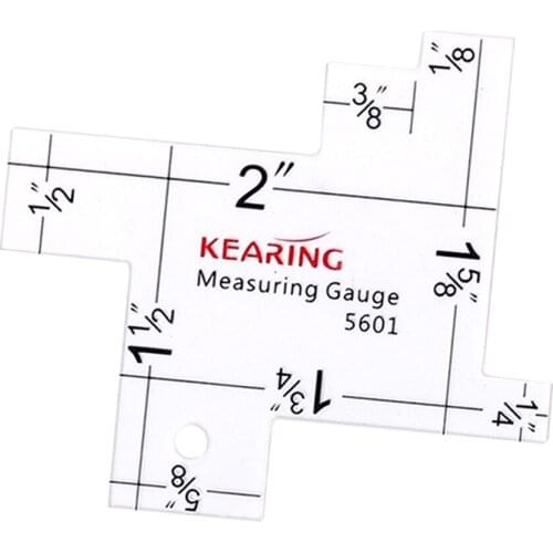 1Pcs Acrylic Sewing Measuring Gauge Quilting Rulers Imperial Metric Scale For Sewing Crafts Measurement Tool