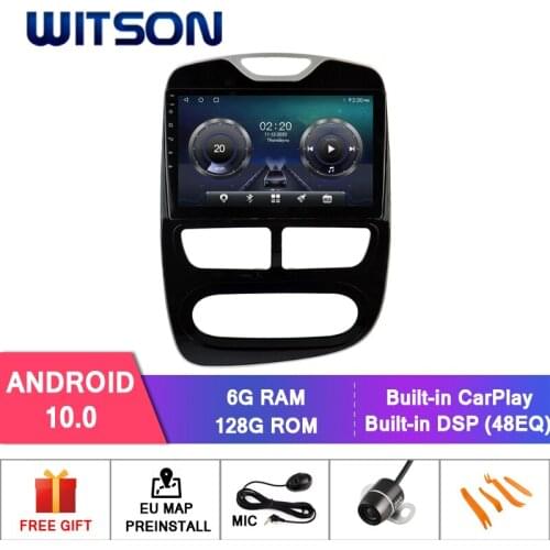 WITSON Android 10.0 6+128GB 10.1" Car multimedia player RENAULT CLIO 4 2012-2016 radio GPS+Wireless Carplay+Wired Android Auto