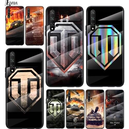 Game World Tanks For Honor 30 20 10 9X 8X Pro Plus Lite Tempered Glass Hot New Shell Luxury Cover Phone Case