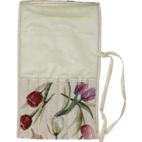 D&D 2 Colors Fabric Knitting Needles Bag Sweater Needles Long Knitting Tools Accessories Organizer